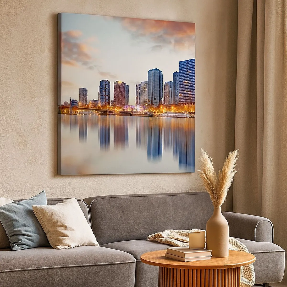 Lærredstryk - Billede på lærred - Den monumentale ro i Paris - 30x30 cm