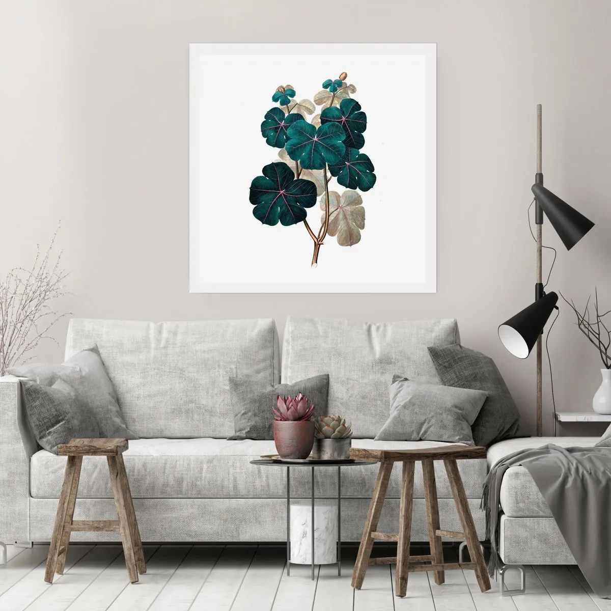 Plakat - Fra et gammelt herbarium - 60x60 cm