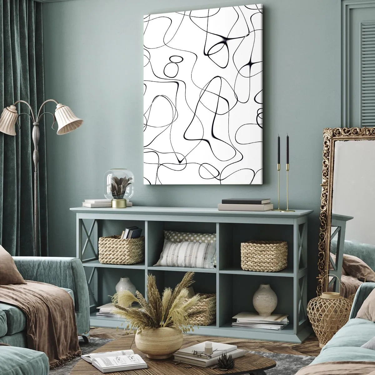 Lærredstryk - Billede på lærred - Livets veje, skæbnens omskiftelser - 50x70 cm