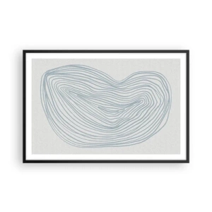 Plakat i sort ramme - Smil fra en dråbe - 91x61 cm