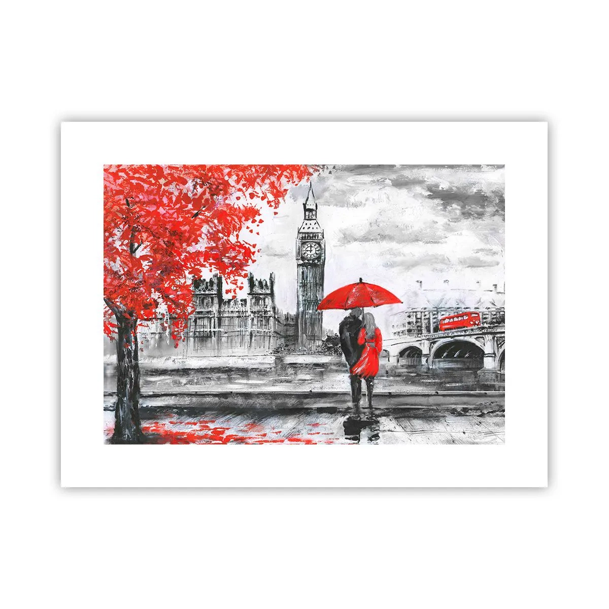 Plakat - Forelsket i London - 40x30 cm