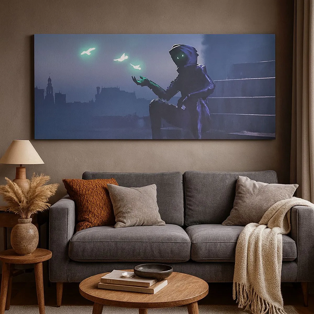 Lærredstryk - Billede på lærred - Livet vil vende tilbage - 100x40 cm