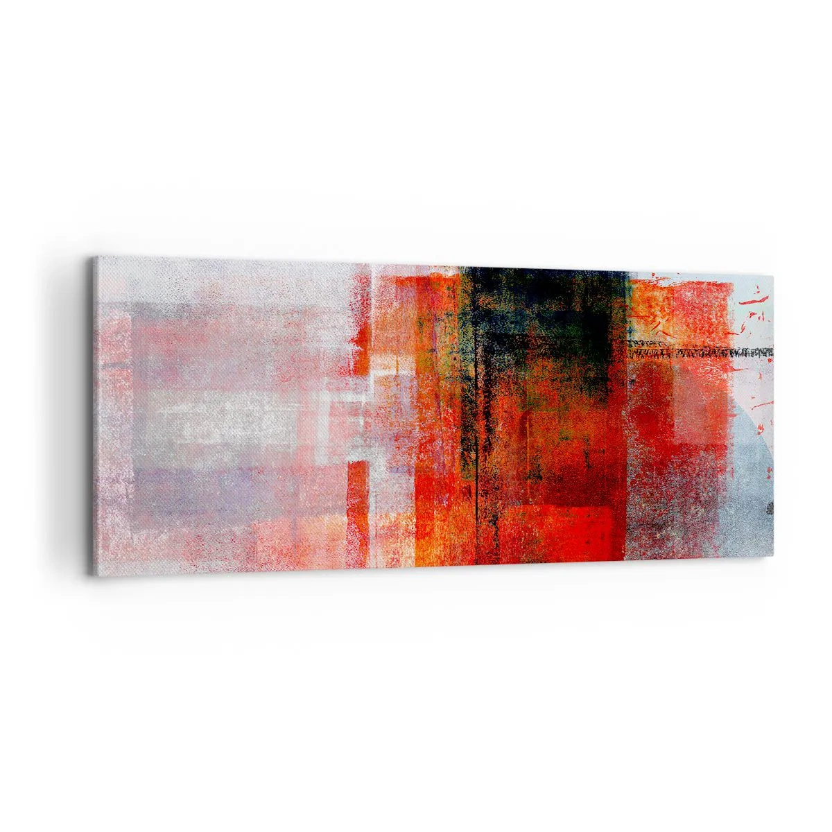 Lærredstryk - Billede på lærred - Glødende komposition - 100x40 cm