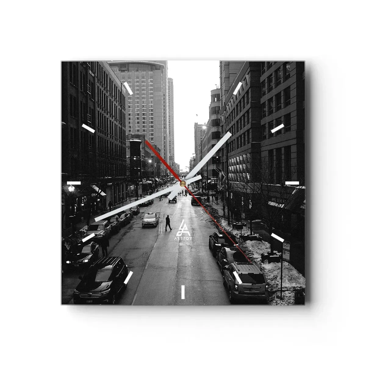 Vægur, Uret - Endnu en dag som hver dag - 40x40 cm