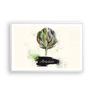 Plakat i hvid ramme - Eviva grøntsager! - 91x61 cm