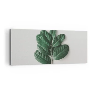 Lærredstryk - Billede på lærred - Tegning af selve naturen - 100x40 cm