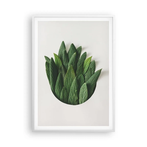 Plakat i hvid ramme - Uhæmmet nysgerrighed - 70x100 cm