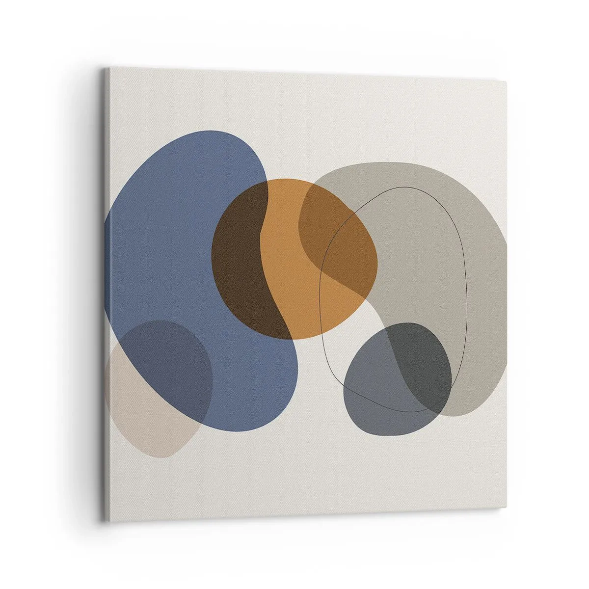 Lærredstryk - Billede på lærred - Dråber af farve - 60x60 cm