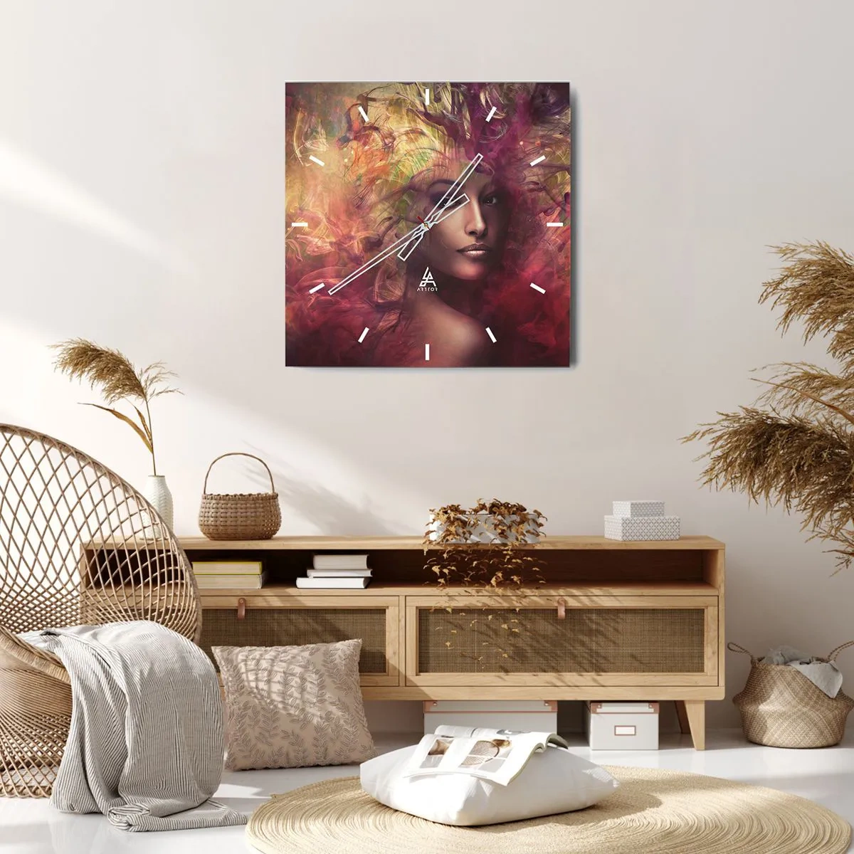 Vægur, Uret - Her er jeg! - 30x30 cm