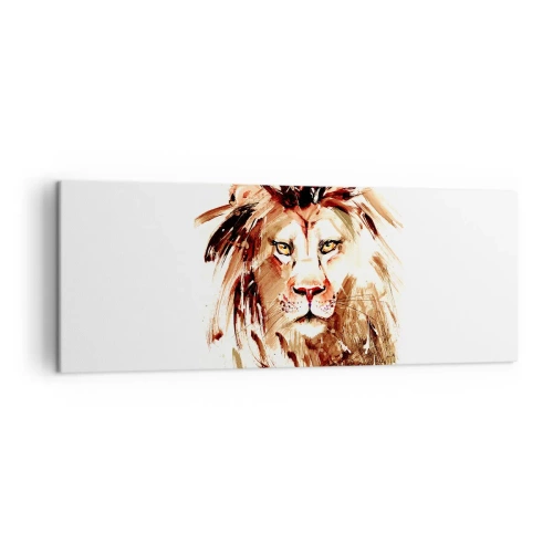 Lærredstryk - Billede på lærred - Styrke og værdighed - 140x50 cm