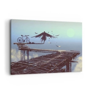 Lærredstryk - Billede på lærred - Icarus for evigt i live - 100x70 cm