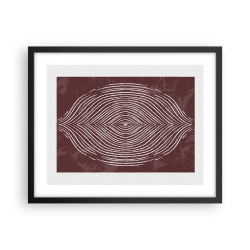 Plakat i sort ramme - Rummet taler - 50x40 cm