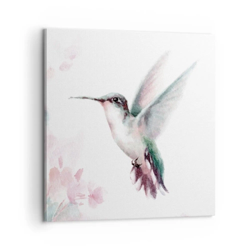 Lærredstryk - Billede på lærred - Stoppet i flagren - 60x60 cm