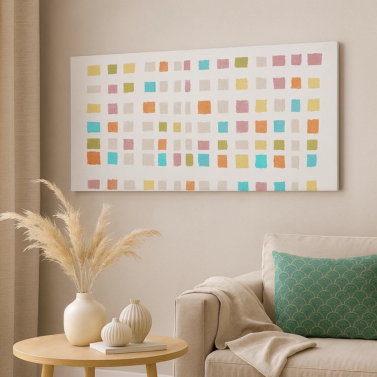 Lærredstryk - Billede på lærred - Ukendt leg - 30x30 cm