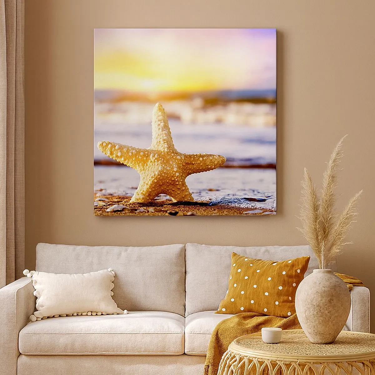 Lærredstryk - Billede på lærred - Maritime gave - 30x30 cm