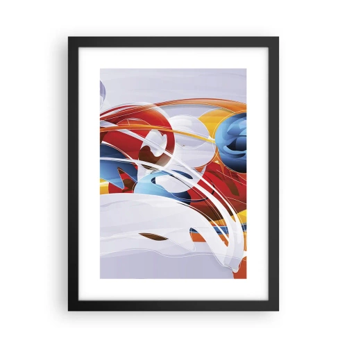 Plakat i sort ramme - Elementernes dans - 30x40 cm