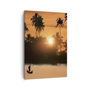 Lærredstryk - Billede på lærred - Tid til at slappe af - 70x100 cm