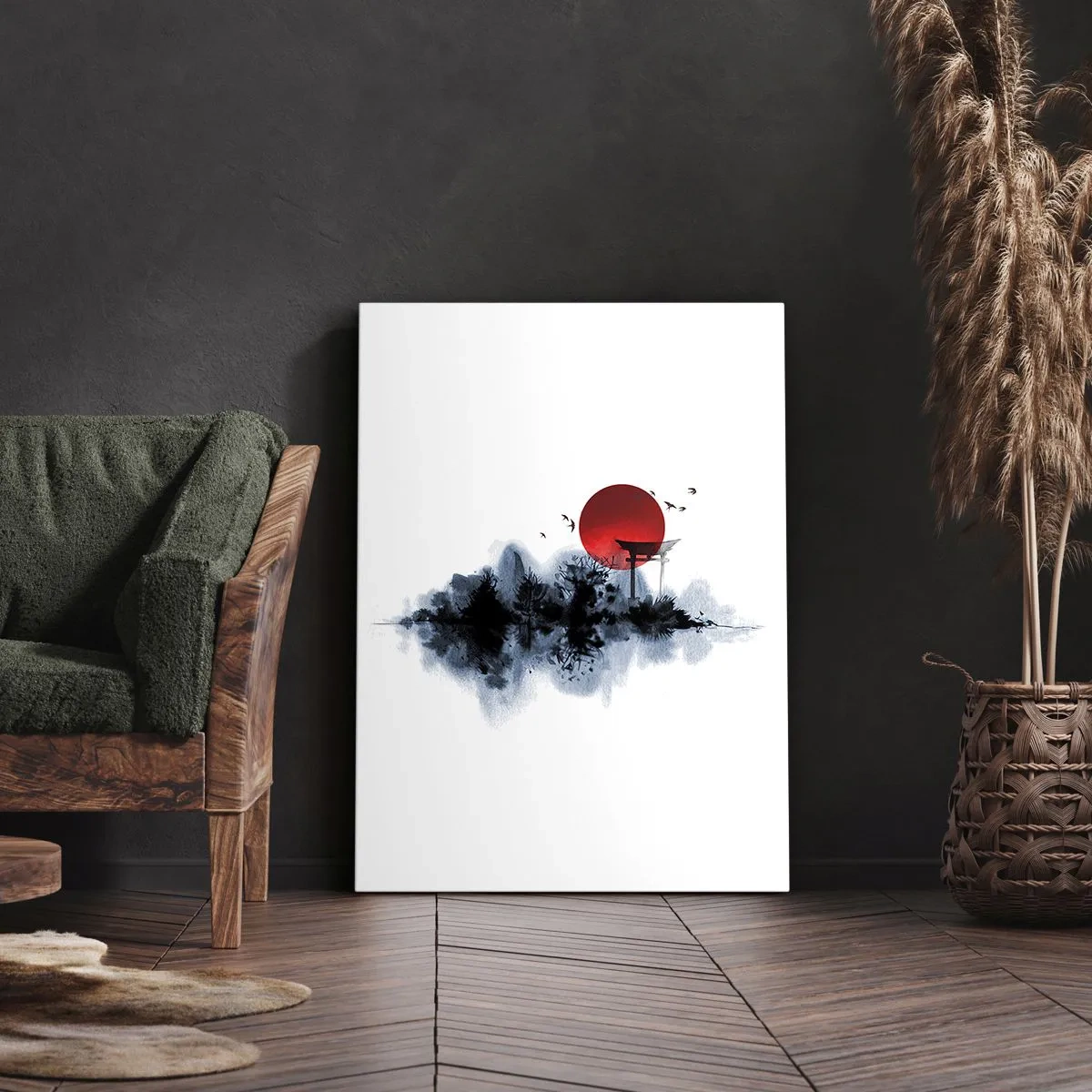 Lærredstryk - Billede på lærred - Et japansk synspunkt - 50x70 cm