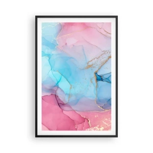 Plakat i sort ramme - Møde og gennemtrængning - 61x91 cm