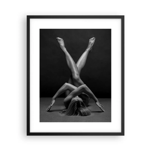 Plakat i sort ramme - Nøgenhedens geometri - 40x50 cm