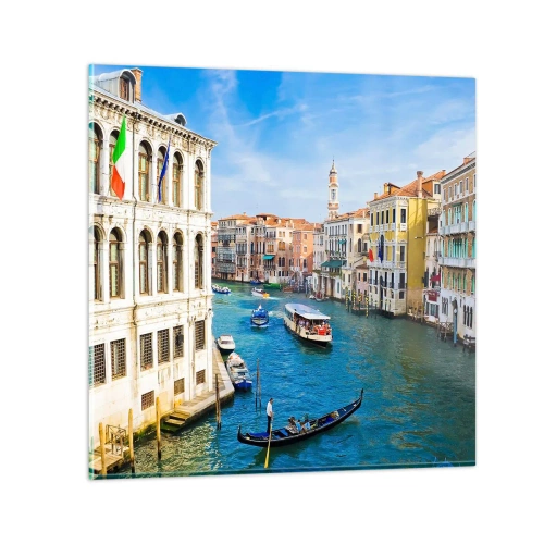 Billede på glas - Den eneste trafik i verden - 60x60 cm