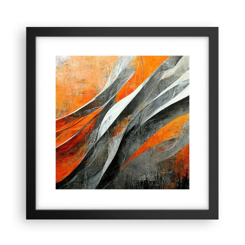 Plakat i sort ramme - Varme og kulde - 30x30 cm