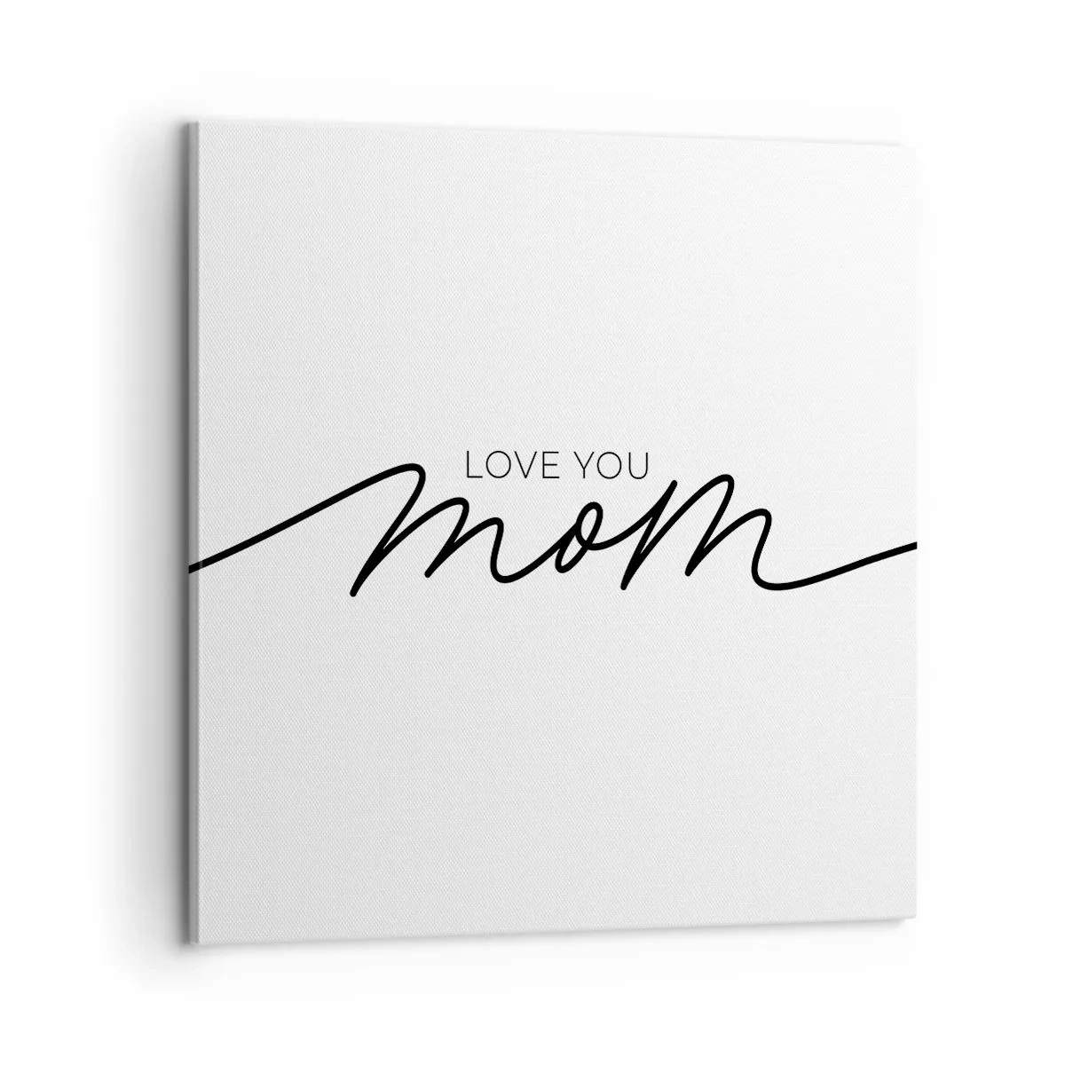 Lærredstryk - Billede på lærred - Stor følelse - 60x60 cm