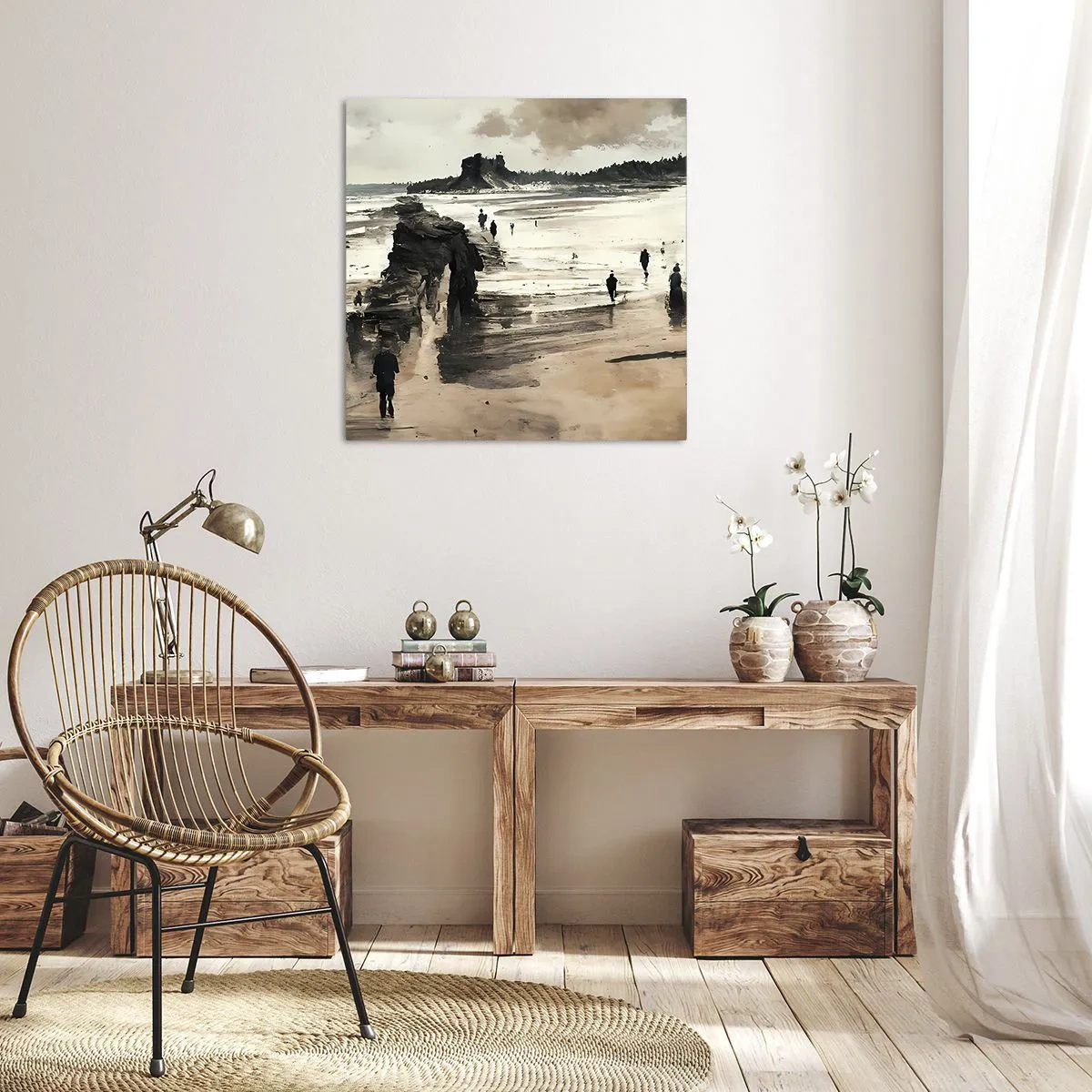 Lærredstryk - Billede på lærred - Indkaldt - 60x60 cm