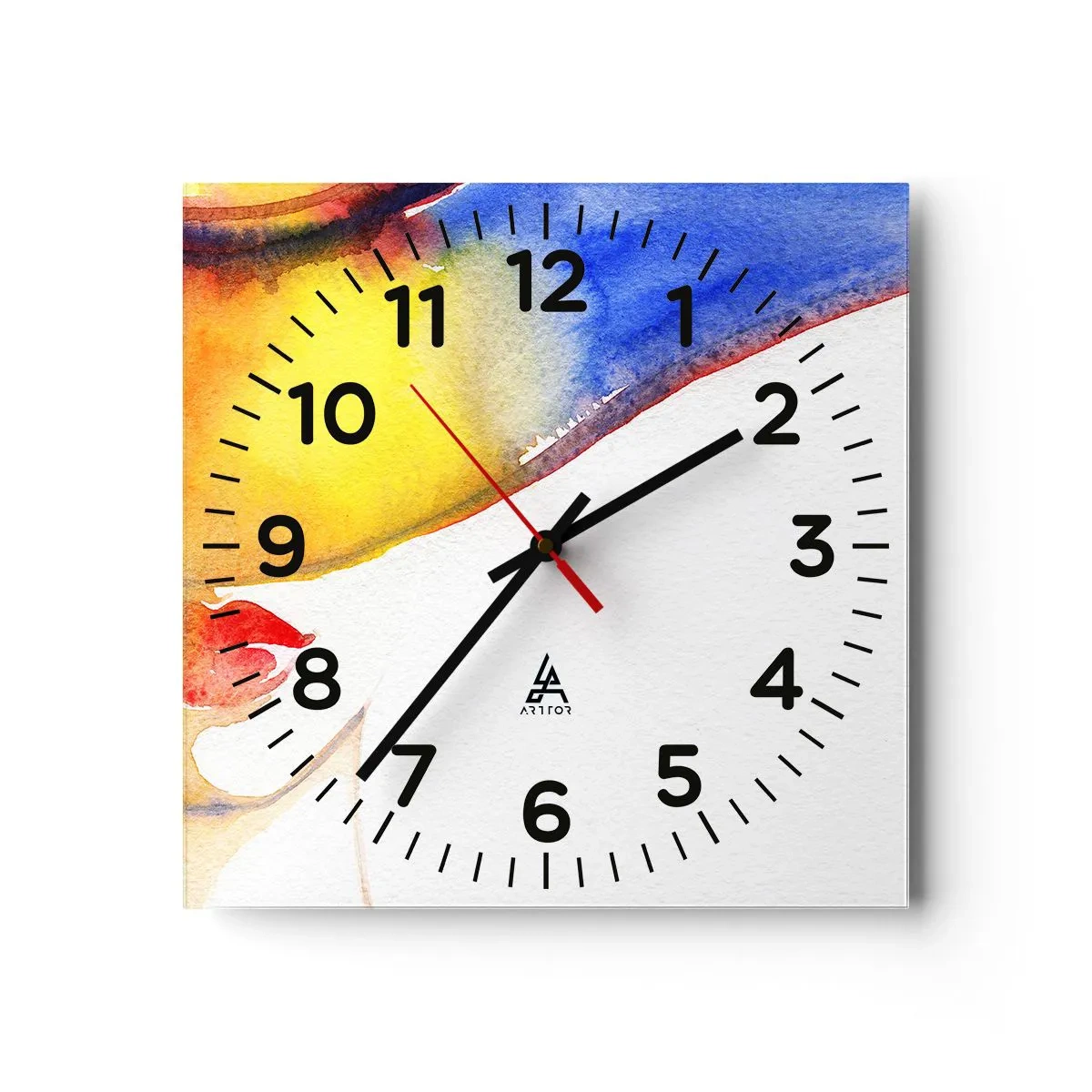 Vægur, Uret - Portræt af en dame    - 30x30 cm