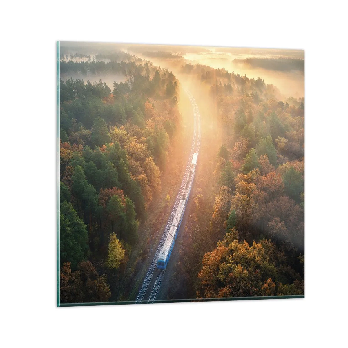 Billede på glas - Efterårsrejse - 60x60 cm