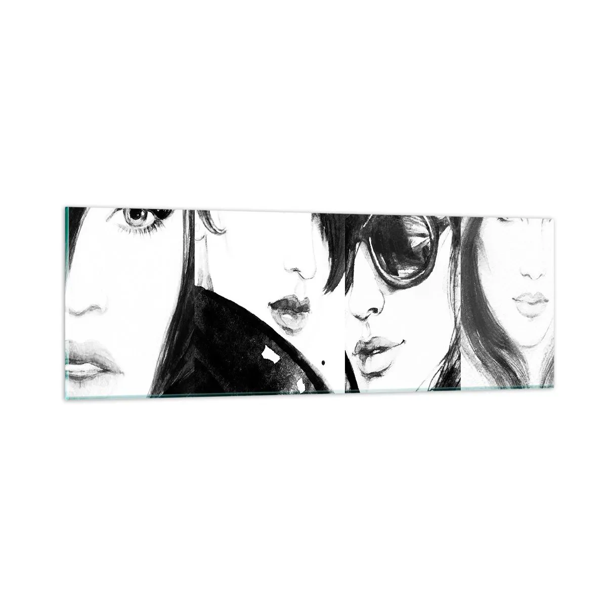 Billede på glas - Skønhed mangedoblet - 90x30 cm