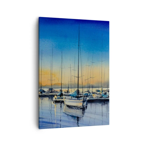 Lærredstryk - Billede på lærred - Slutningen på en god dag - 50x70 cm