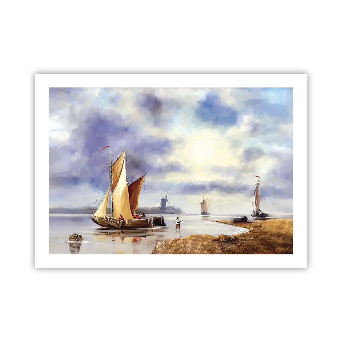 Plakat - Sømændenes tilbagevenden - 70x50 cm