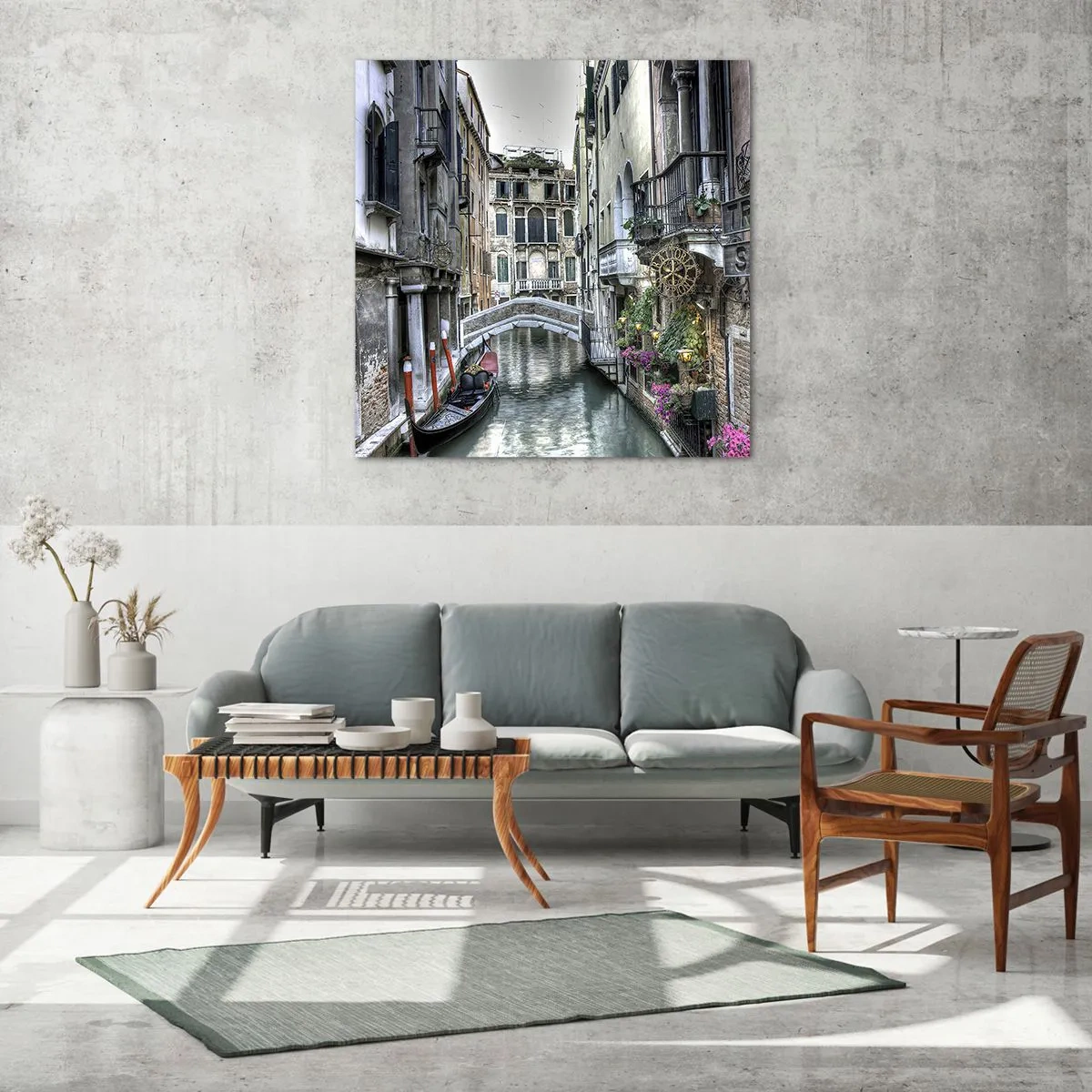 Billede på glas - I århundreder i tavs drømmeri - 60x60 cm