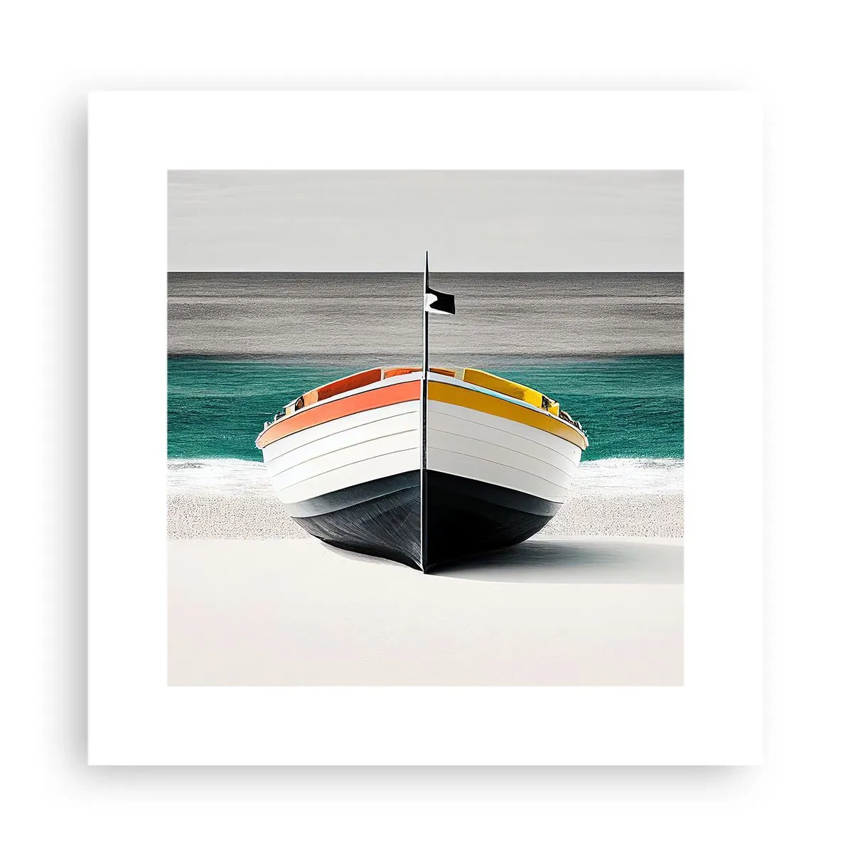 Plakat - På sin plads - 30x30 cm