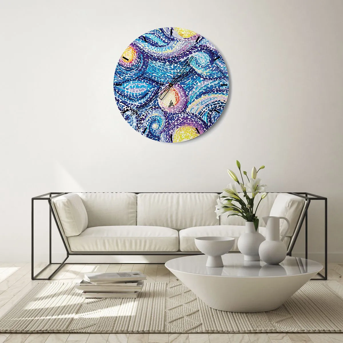 Vægur, Uret - Fra et maleri af van Gogh - 30x30 cm