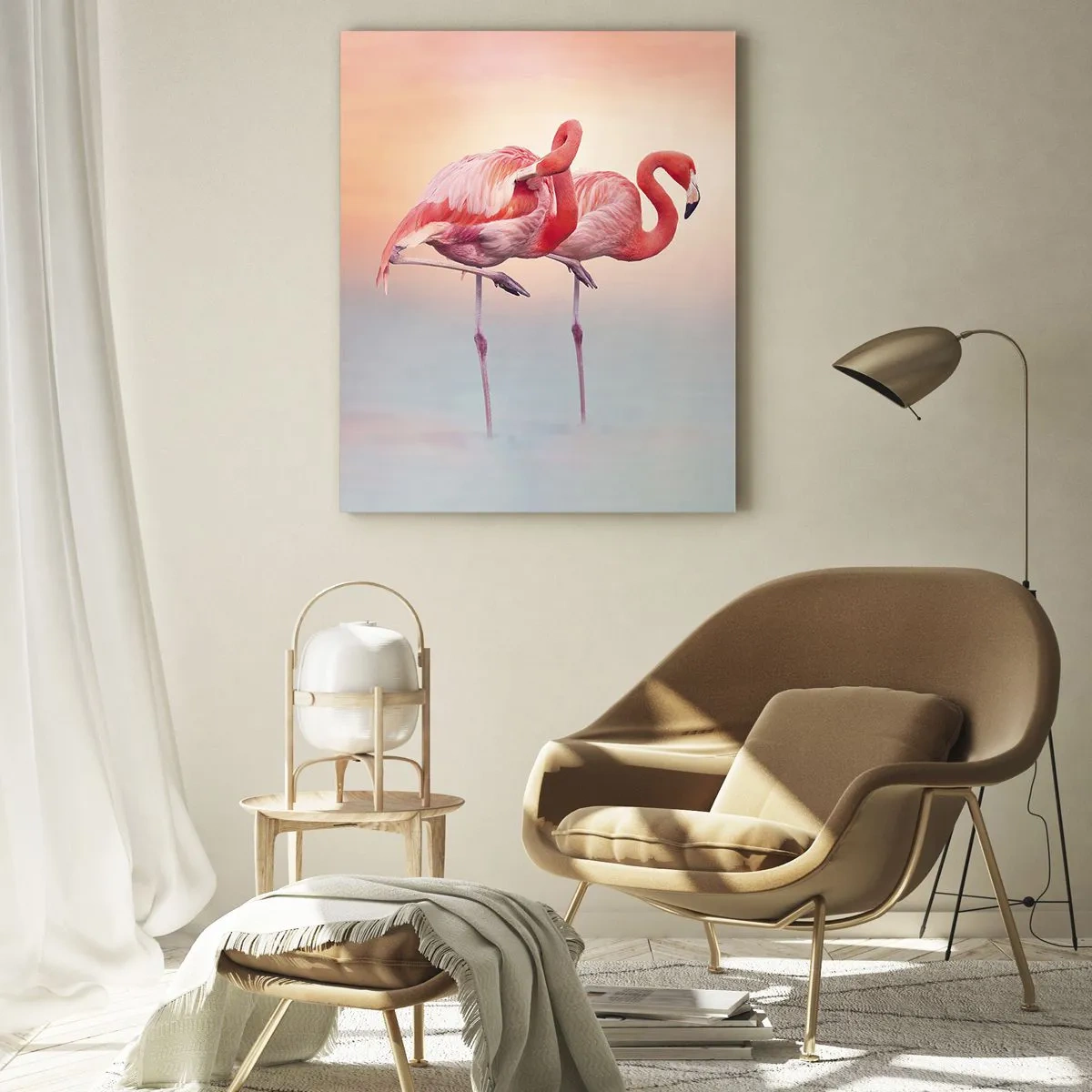 Billede på glas - I farven af den nedgående sol - 50x70 cm