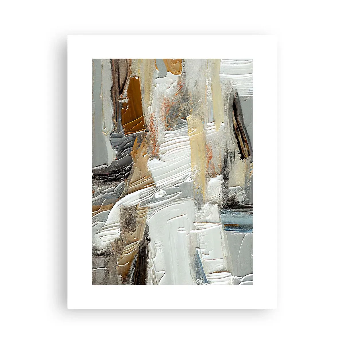 Plakat - Farverige lagdelinger - 30x40 cm