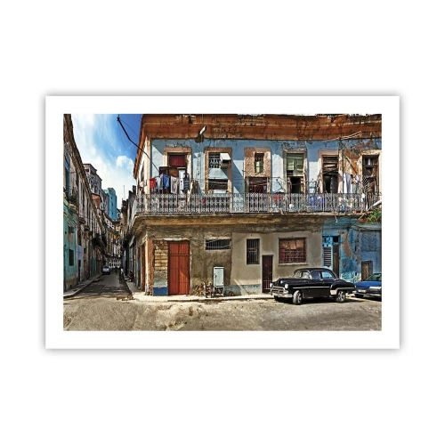 Plakat - Havana stemning - 70x50 cm