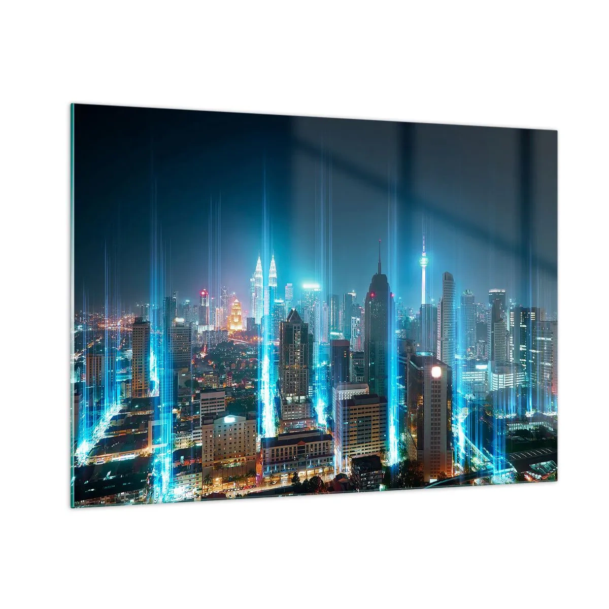 Billede på glas - Berlin til himlen - 100x70 cm