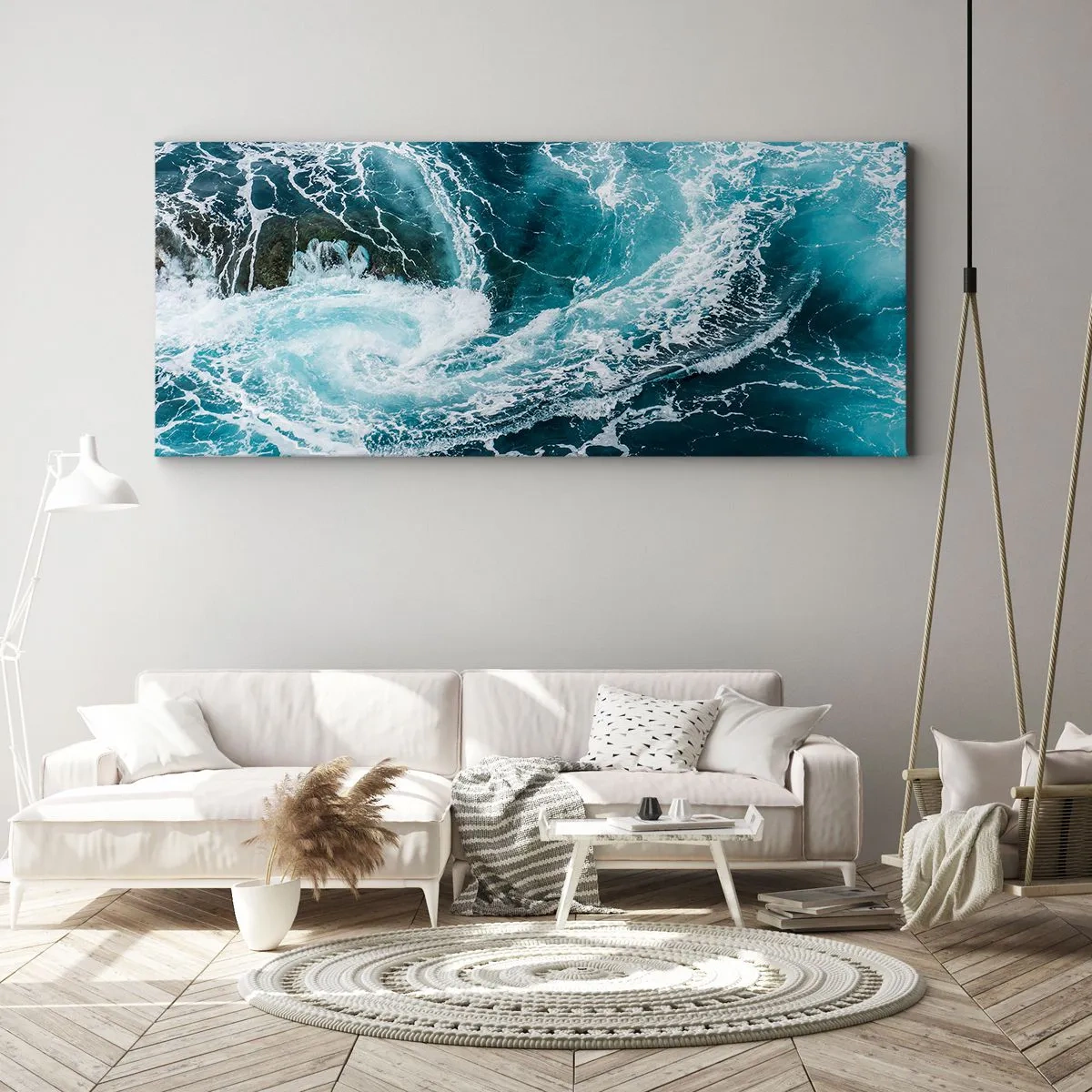 Lærredstryk - Billede på lærred - Porten til jordens indre - 140x50 cm