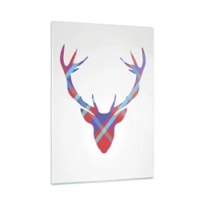 Billede på glas - Skotsk hjort - 50x70 cm