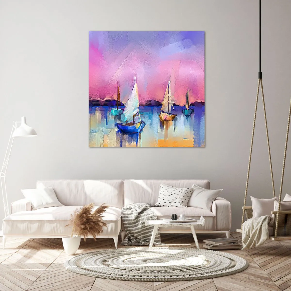 Lærredstryk - Billede på lærred - Retning: brede farvande - 50x50 cm