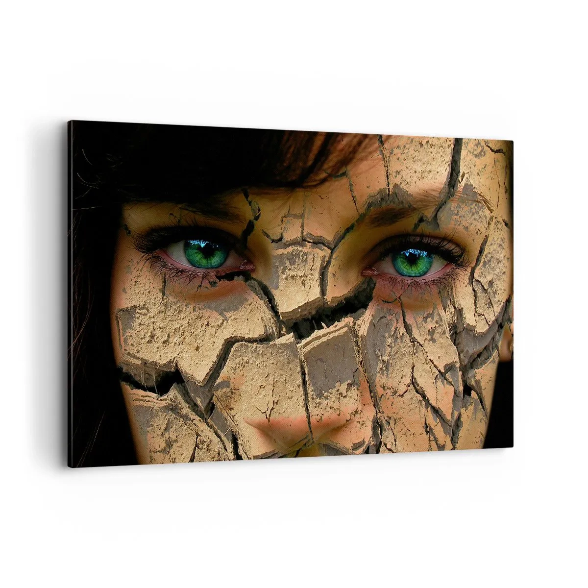 Lærredstryk - Billede på lærred - Glæde og rædsel på samme tid - 120x80 cm