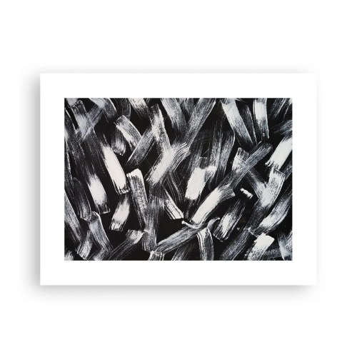 Plakat - Abstraktion i den industrielle ånd - 40x30 cm