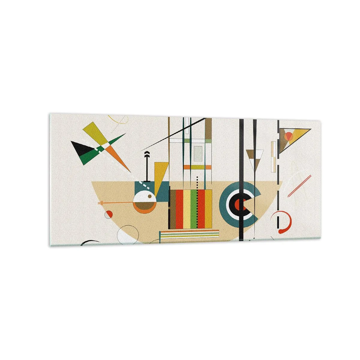 Billede på glas - Og verden griner - 120x50 cm