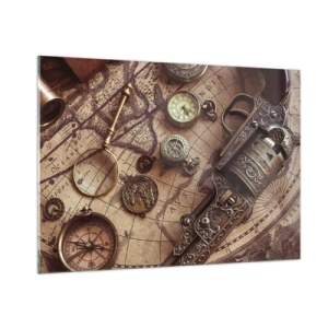 Billede på glas - Opkald til eventyr - 100x70 cm