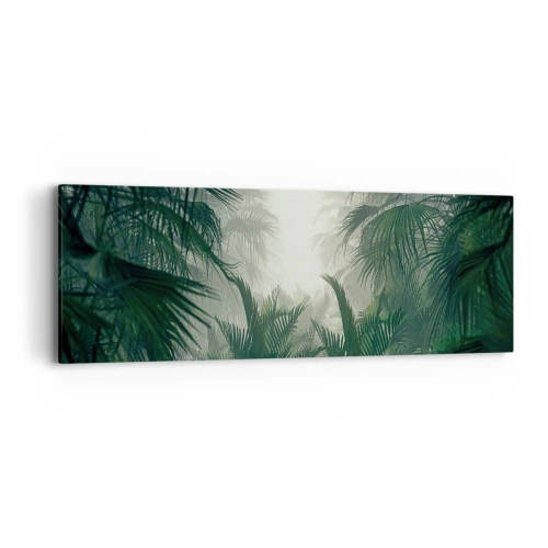 Lærredstryk - Billede på lærred - Tropisk mysterium - 90x30 cm