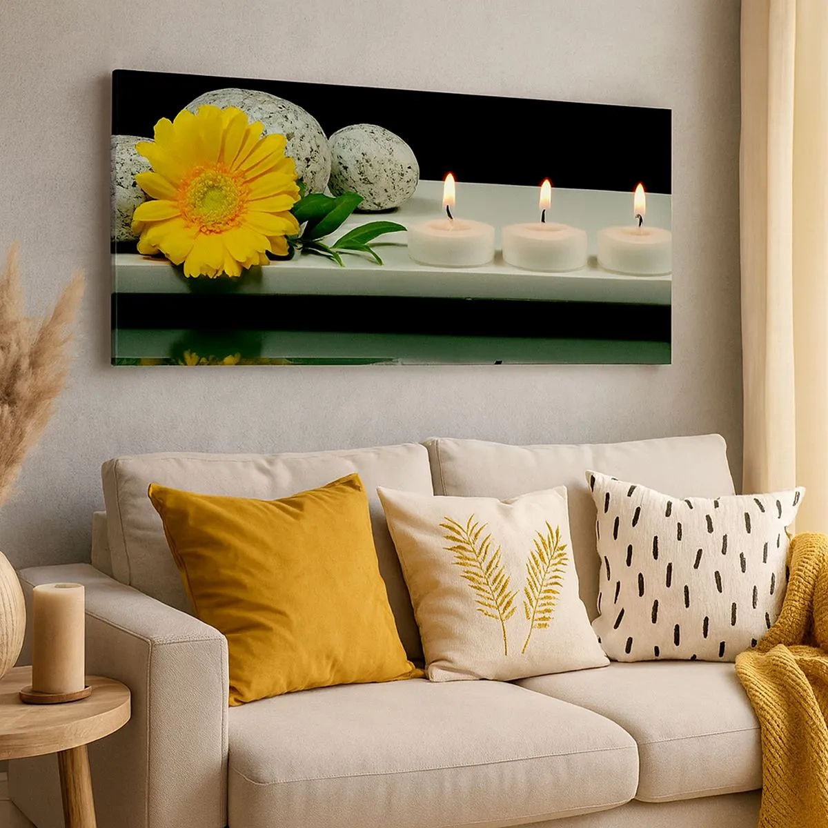 Lærredstryk - Billede på lærred - Beroliger sanserne - 100x40 cm