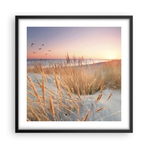 Plakat i sort ramme - Baltisk vuggevise - 50x50 cm
